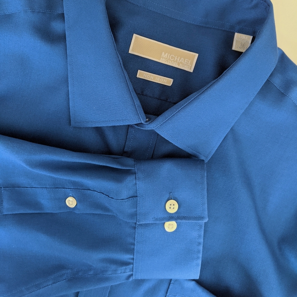 MICHAEL MICHAEL KORS Non Iron Dress Shirt, 18 - Picture 4 of 4